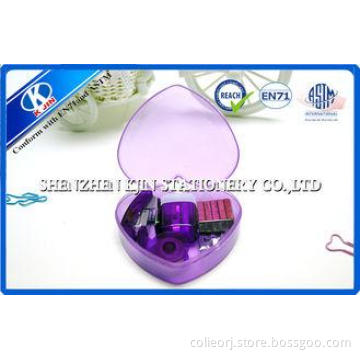 Heart Shaped Mini Office Stationery Set